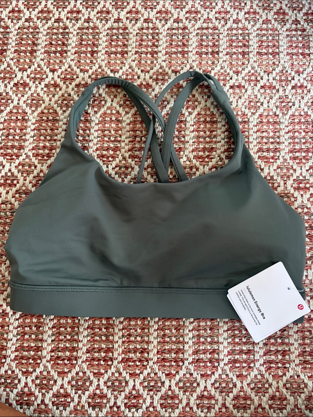 lululemon athletica Olive Green Energy Sports Bra